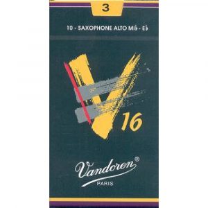 Caja 10 Cañas Saxo Alto Vandoren V-16 3 caja verde oscuro