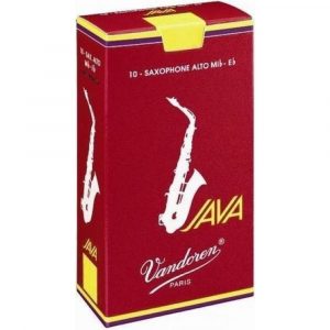 Caja 10 Cañas Saxo Alto Vandoren Java 2½ caja roja