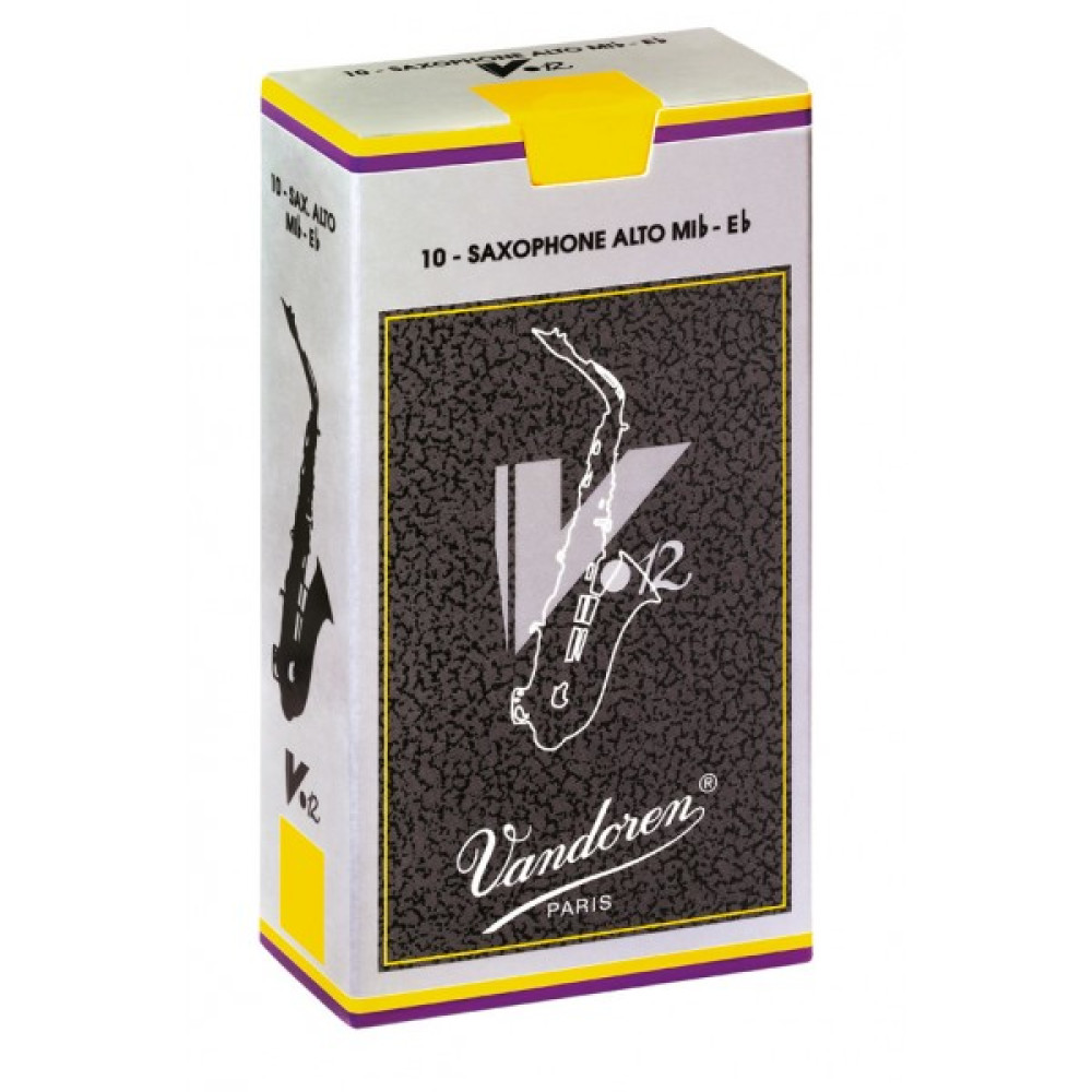 Caja 10 Cañas Saxo Alto Vandoren V-12 3½ caja gris