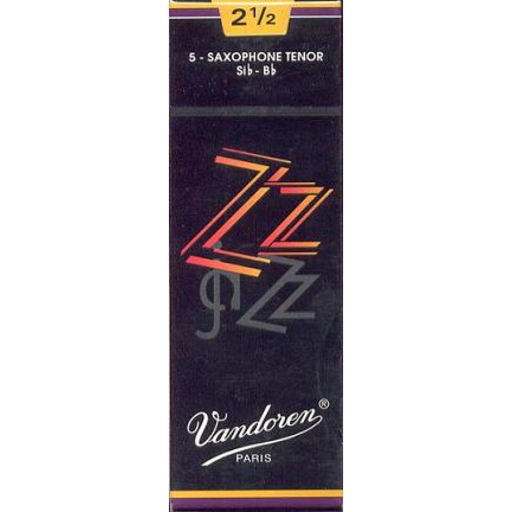 Caja 5 Cañas Saxo Tenor Vandoren ZZ 2½ caja negra