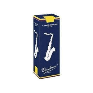 Caja 5 Cañas Saxo Tenor Vandoren Tradicional 1 caja azul