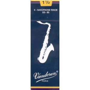Caja 5 Cañas Saxo Tenor Vandoren Tradicional 3½ caja azul