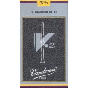 Caja 10 Cañas Clarinete Vandoren V-12 3½ caja gris
