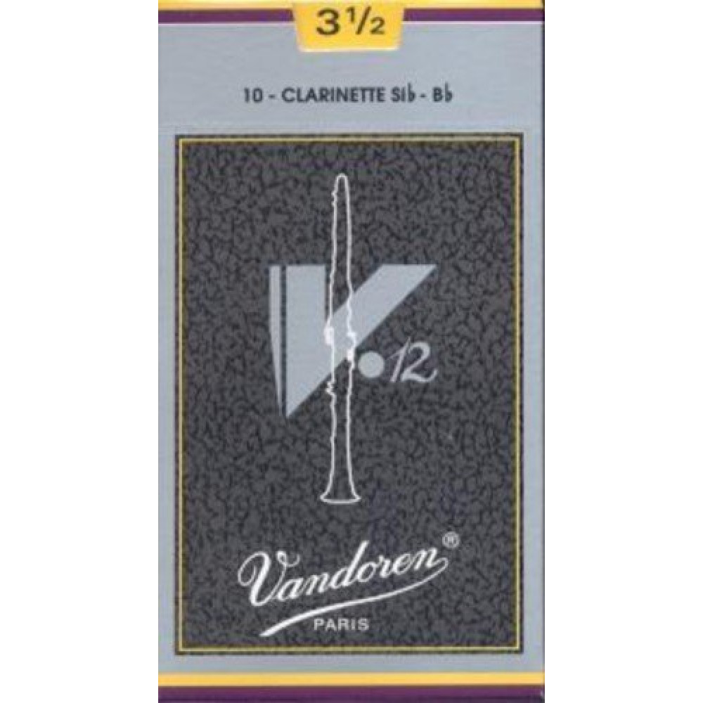 Caja 10 Cañas Clarinete Vandoren V-12 3½ caja gris