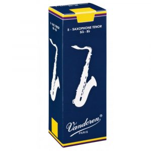 Caja 5 Cañas Saxo Barítono Vandoren Tradicional 2 azul