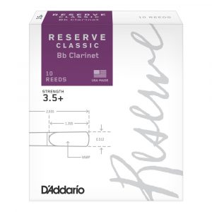 Caja 10 Cañas Clarinete Organic Reserve Classic by D'Addario 3½+