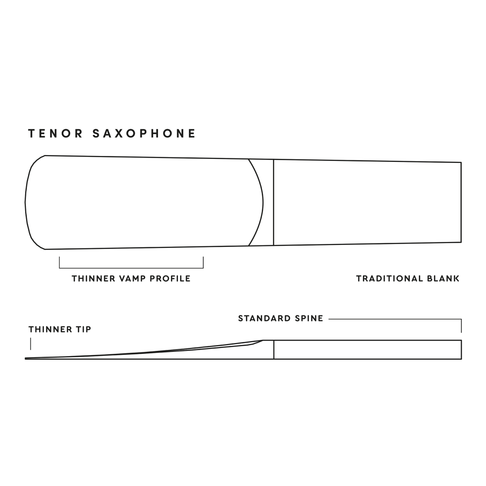 Caja 10 Cañas Saxo Tenor Royal by D'Addario 2 - Imagen 4