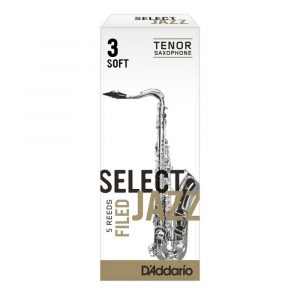 Caja 5 Cañas Saxo Tenor Select Jazz by D'Addario 3 Suave Filed