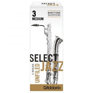 Caja 5 Cañas Saxo Barítono Select Jazz by D'Addario 3 Dura Filed