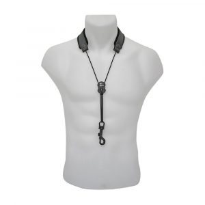 Cordón Saxo BG S-20SH Acolchado Cuero Negro