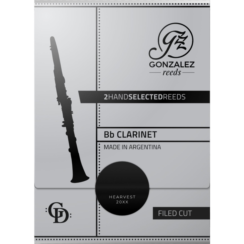 Caja 2 Cañas Clarinete Gonzalez GD Duo 3¼