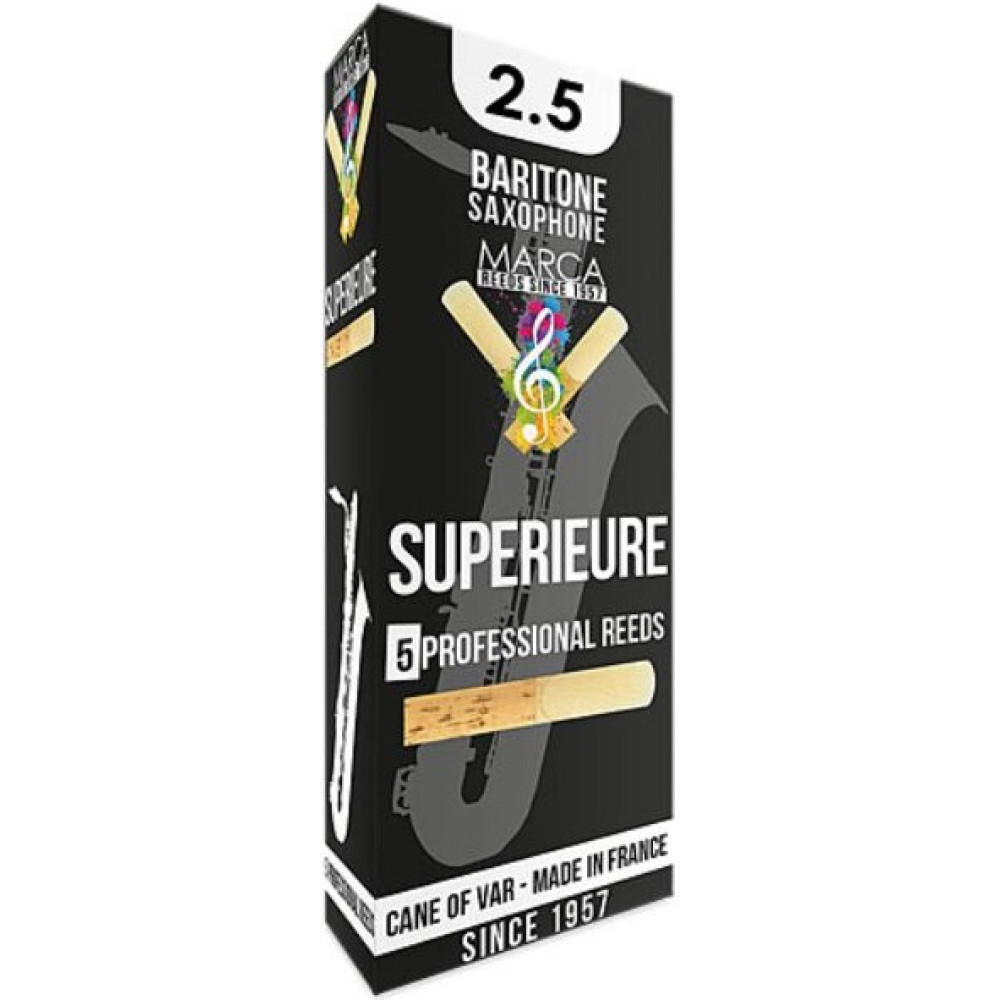 Caja 5 Cañas Saxo Barítono Marca Superieure 2½