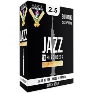 Caja 10 Cañas Saxo Soprano Marca Jazz Filed 2½