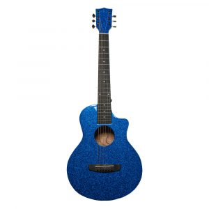 Guitarra acústica de viaje Bones BAC-150 Caoba azul brillo