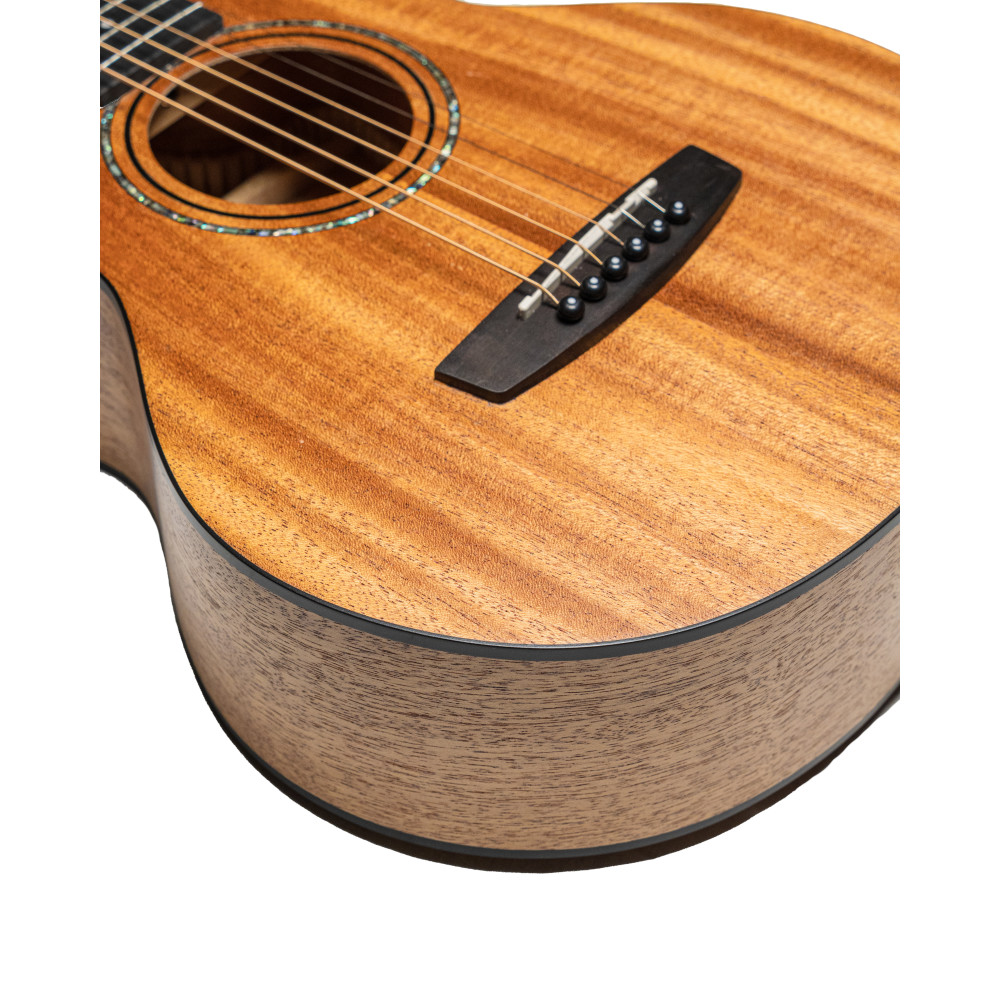 Guitarra acústica de viaje Bones BAC-250 Caoba natural - Imagen 2