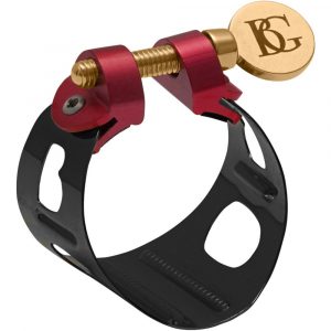 Abrazadera Saxo Tenor BG Dúo Lacada Negro LDTB