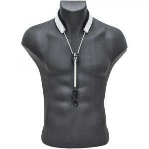 Cordón Saxo BG S-28SH Acolchado Cuero Blanco