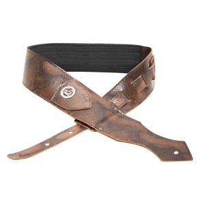 Correa Guitarra BG Comfort Fashion Piel Marrón Cocodrilo GLA15X