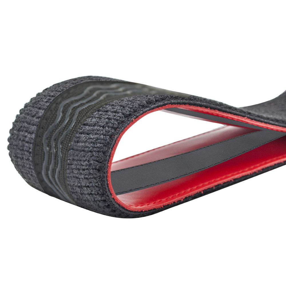 Correa Guitarra o Bajo BG Premium Duo Cuero Rojo y Negro GLD190 - Imagen 2