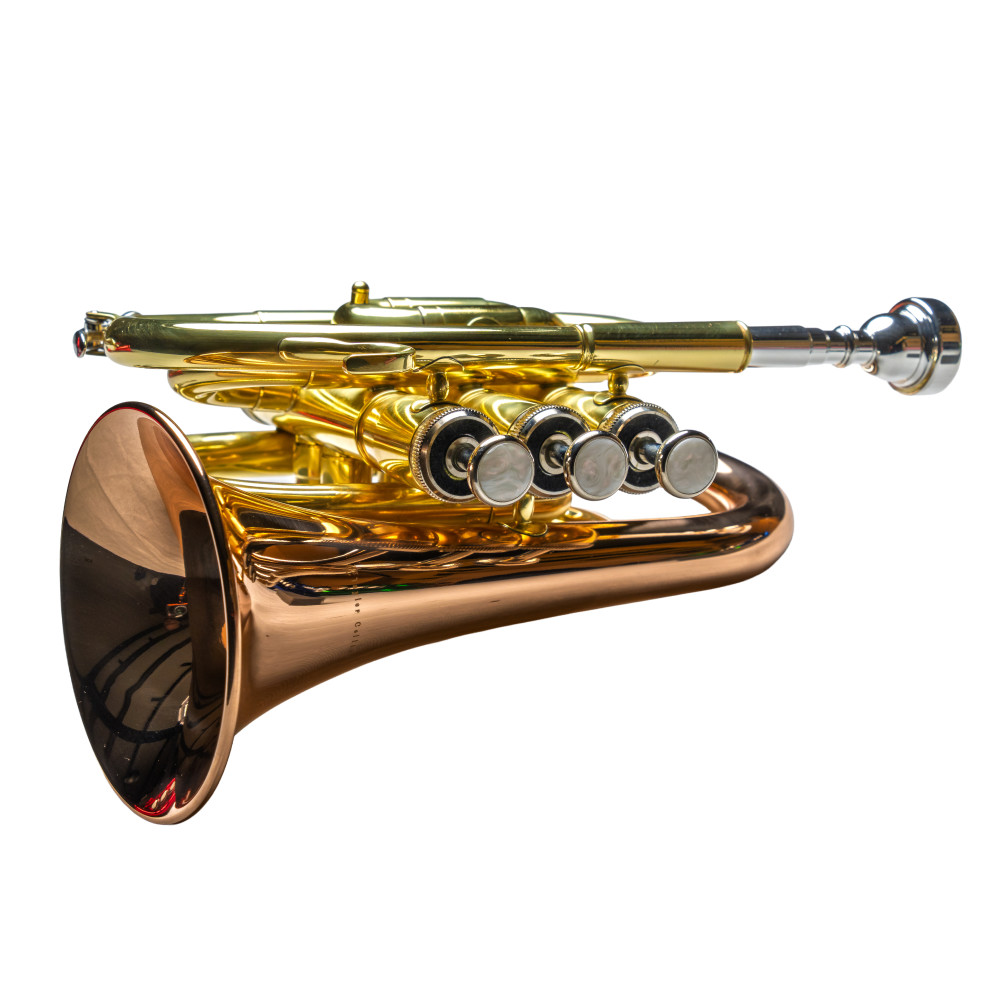Trompeta Pocket Taylor Collins TCPTR-36 Lacada/Oro rosa - Imagen 2