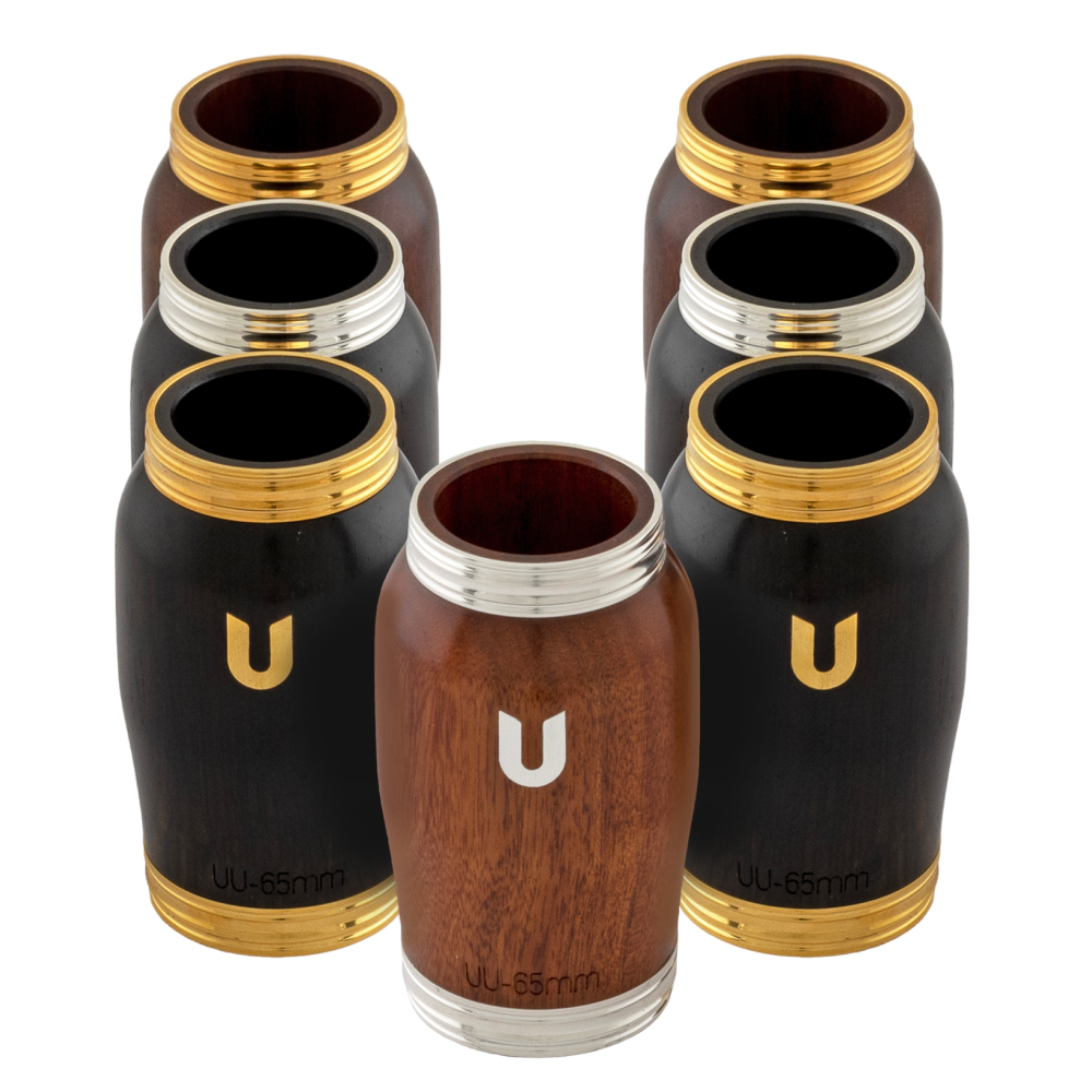 Barrilete Uebel Universal 65mm Granadilla chapada en plata GSP - Imagen 2