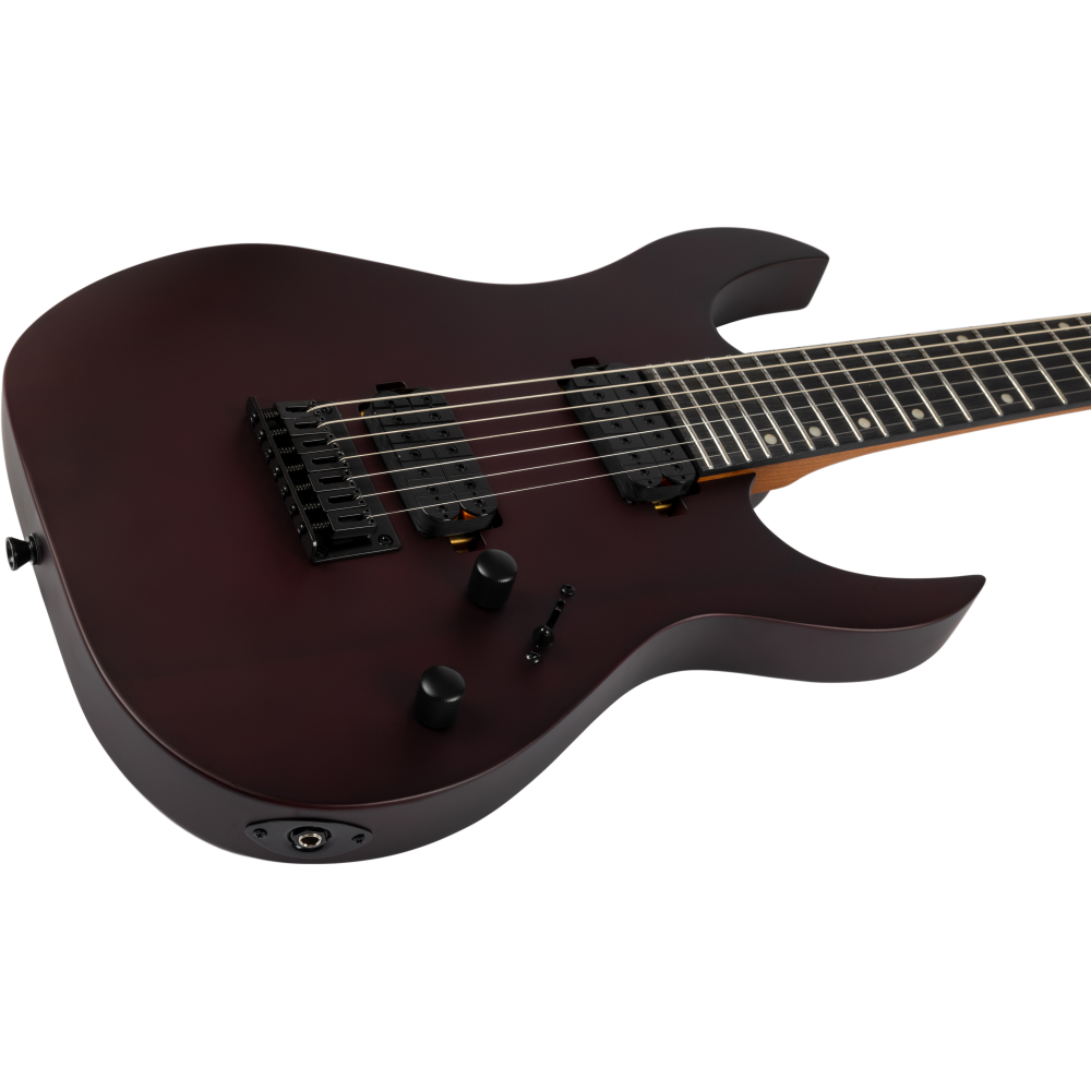 Guitarra Eléctrica Spira 7 Cuerdas S407-MWR Satin Wine Red - Imagen 3