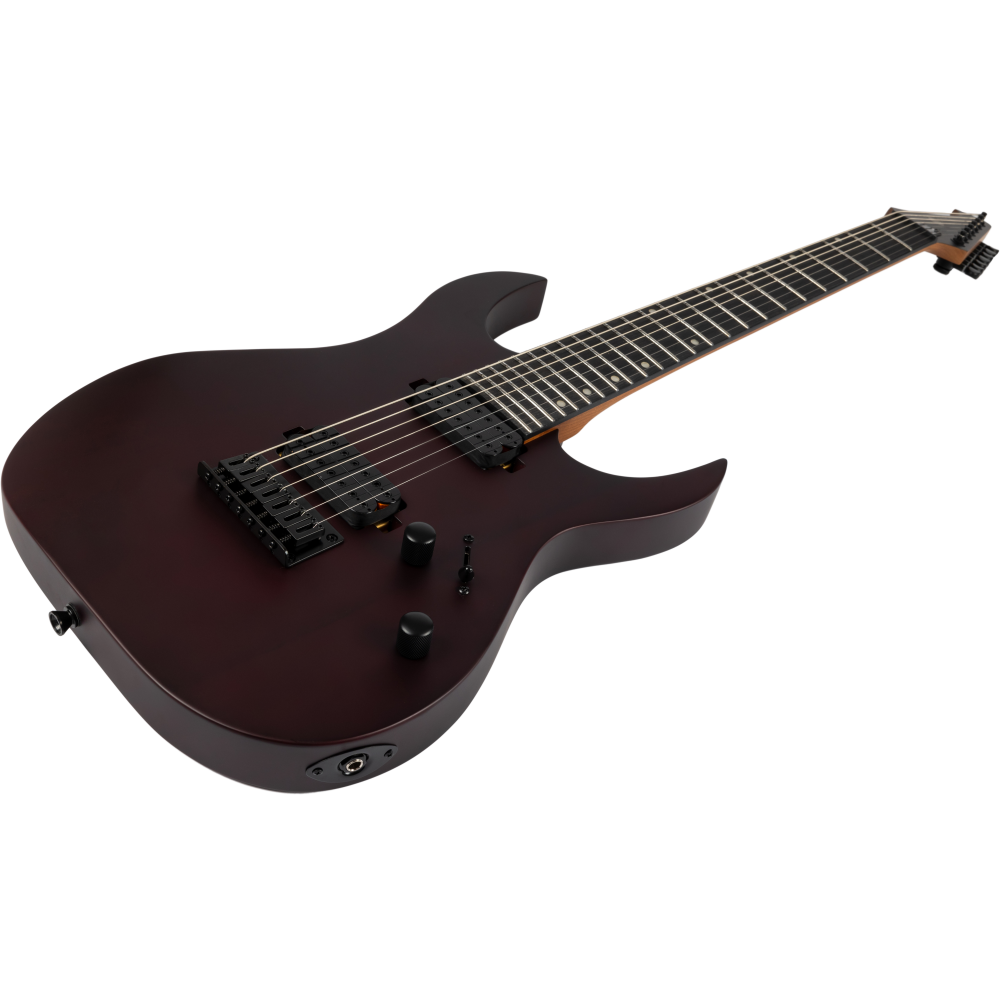 Guitarra Eléctrica Spira 7 Cuerdas S407-MWR Satin Wine Red - Imagen 4