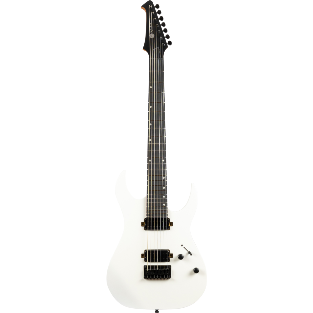 Guitarra Eléctrica Spira 7 Cuerdas S407-MWH Satin White