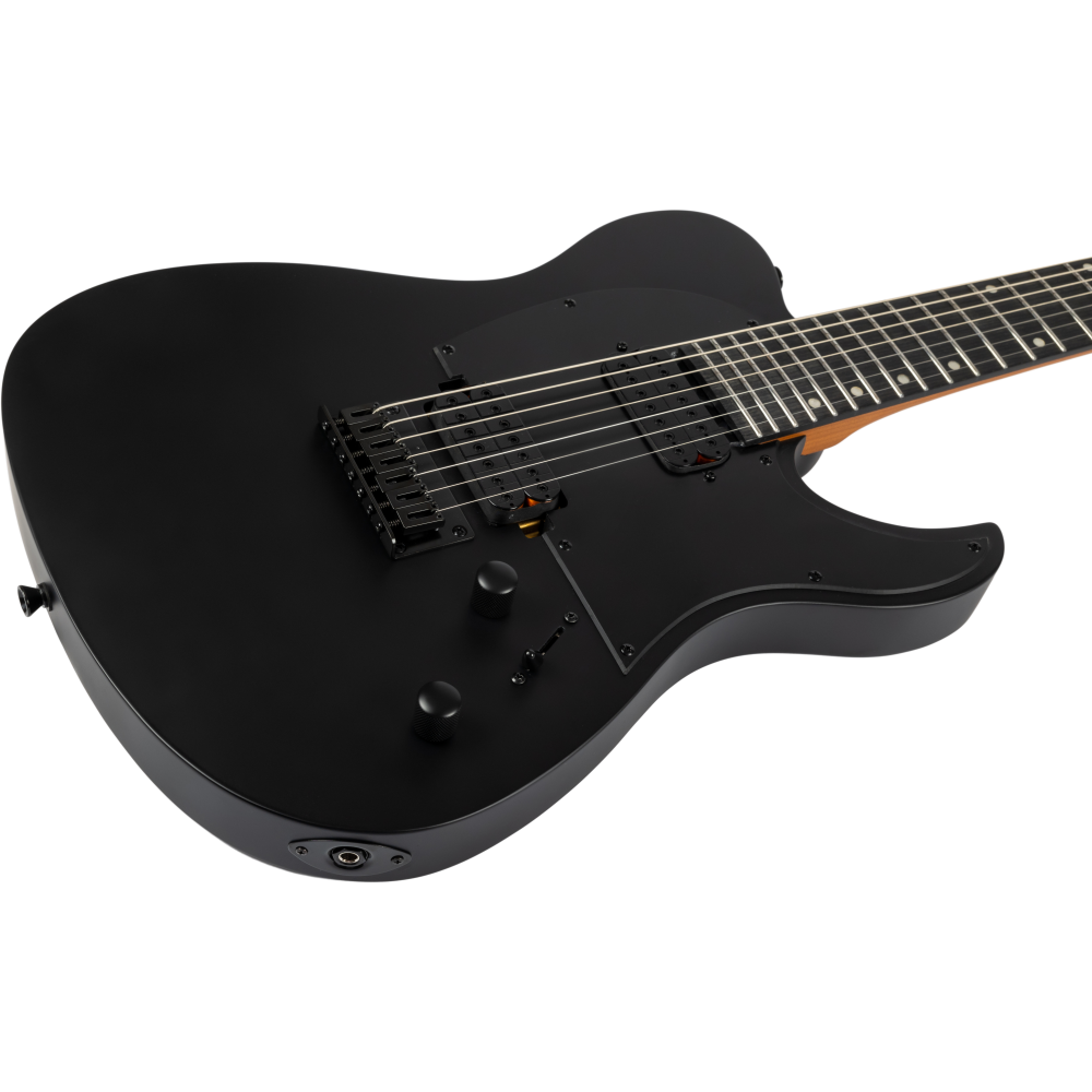 Guitarra Eléctrica Spira 7 Cuerdas T407-MBK Satin Black - Imagen 3