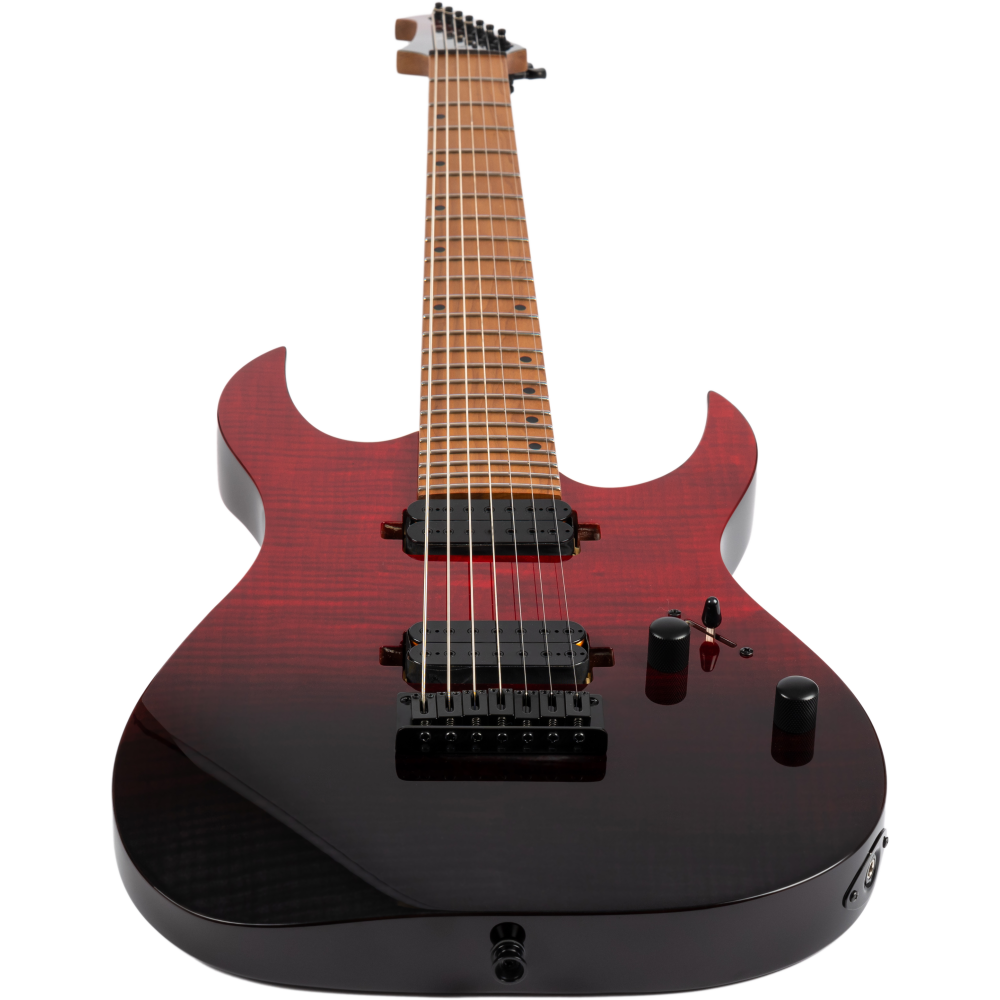 Guitarra Eléctrica Spira 7 Cuerdas S457-TRD Transparent Red - Imagen 5