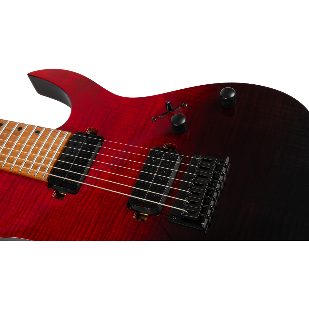 Guitarra Eléctrica Spira 7 Cuerdas S457-TRD Transparent Red - Imagen 6