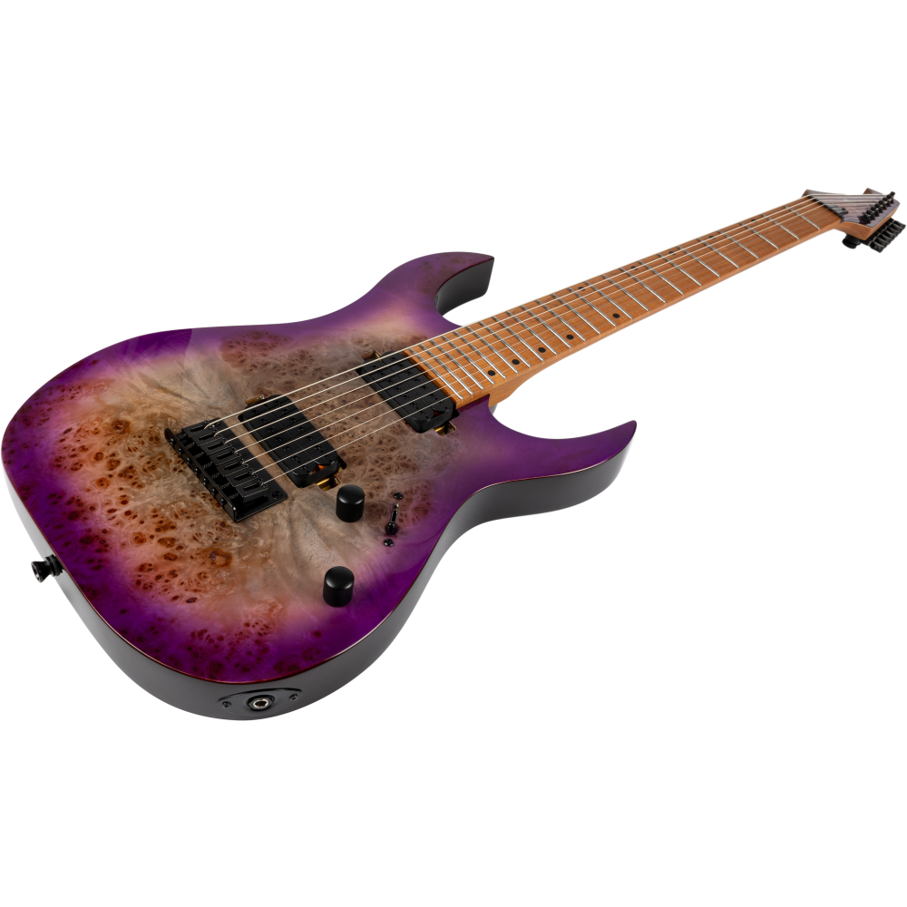 Guitarra Eléctrica Spira 7 Cuerdas S457-TPP Transparent Purple - Imagen 4
