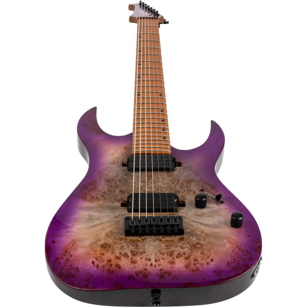 Guitarra Eléctrica Spira 7 Cuerdas S457-TPP Transparent Purple - Imagen 5
