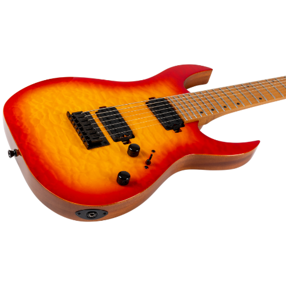 Guitarra Eléctrica Spira 7 Cuerdas S507-QFB Fireburst - Imagen 3