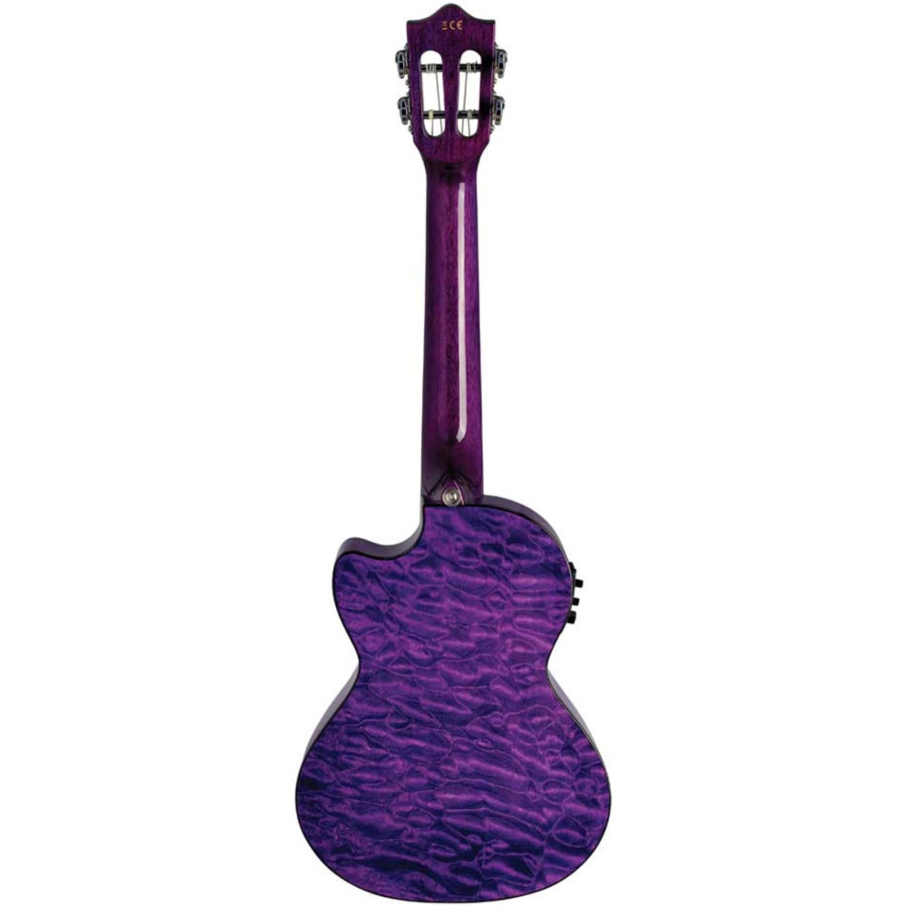 Ukelele Tenor Lanikai QM-PUCET Quilted Maple Electrificado Purple - Imagen 2