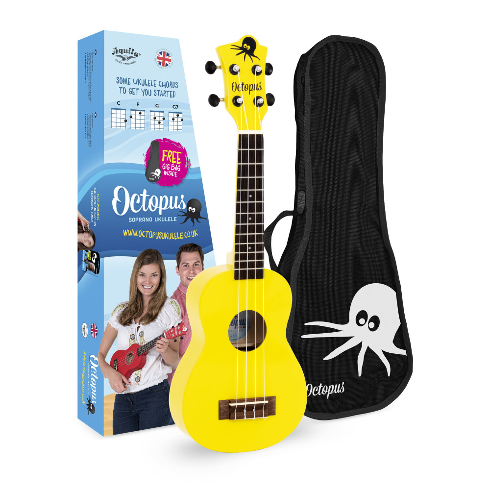 Ukelele Soprano Octopus UK-205YLS Amarillo
