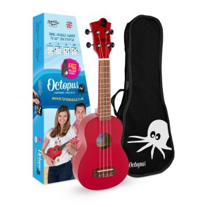 Ukelele Soprano Octopus UK-205RDS Rojo