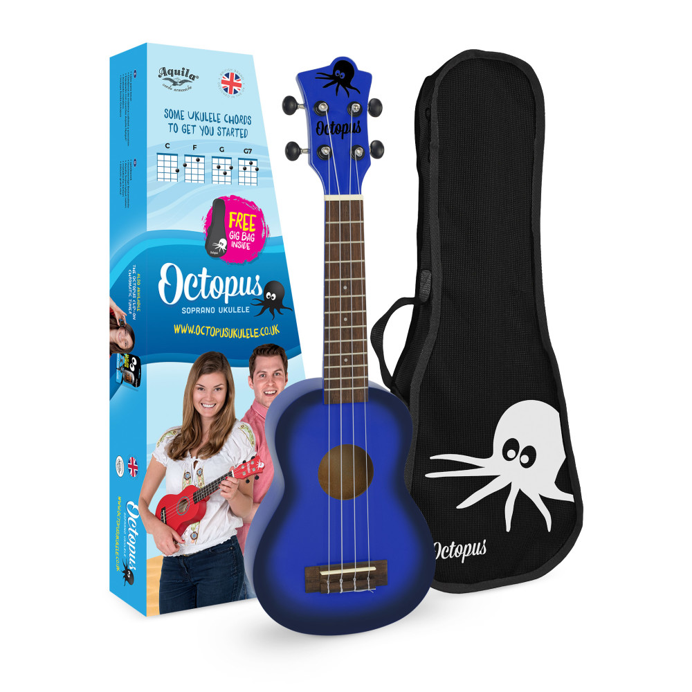 Ukelele Soprano Octopus UK-205DBB Azul Oscuro Burst