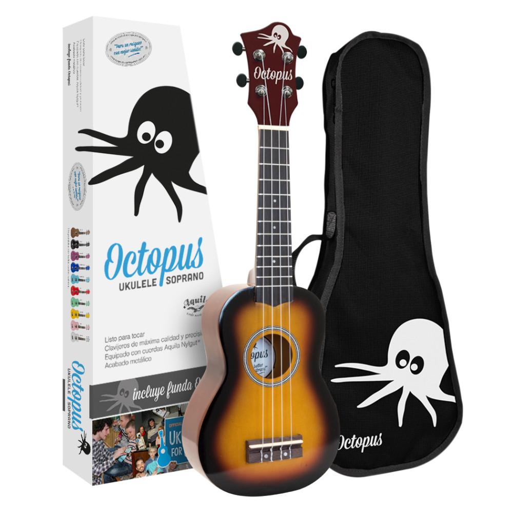 Ukelele Soprano Octopus UK-205 OVB Violin Burst