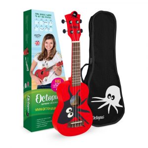 Ukelele Soprano Octopus UK-205KAR Kane Rojo