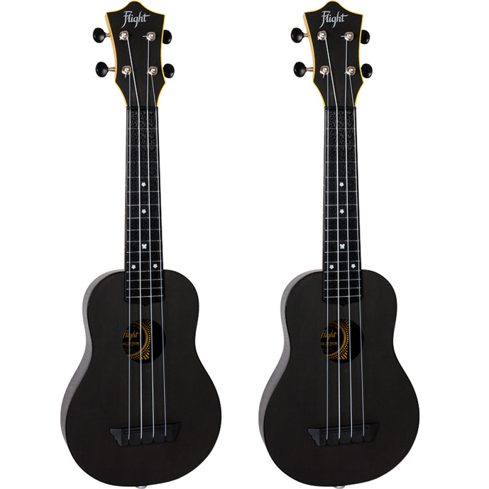 Ukelele Soprano Flight TUS-35EBK Travel Electrificado Negro - Imagen 2