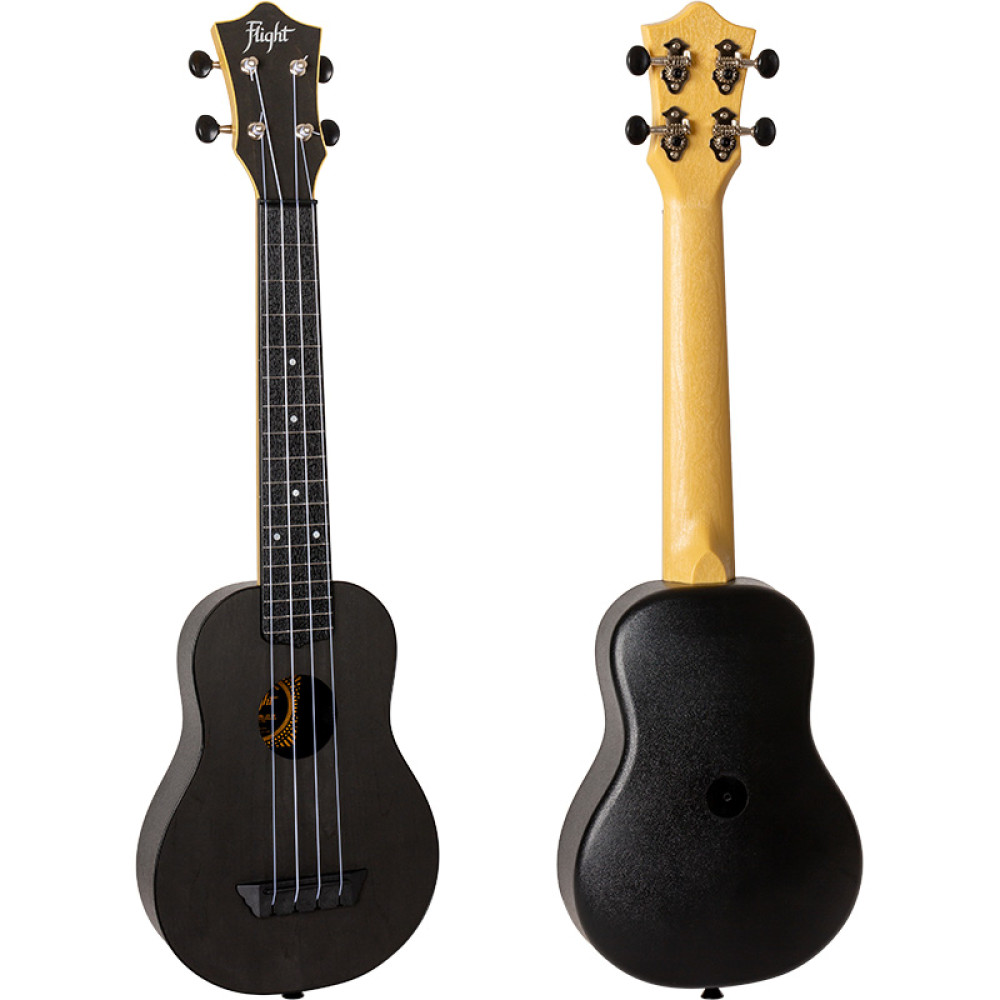 Ukelele Soprano Flight TUSL-35BK Travel Concert Scale Negro - Imagen 2