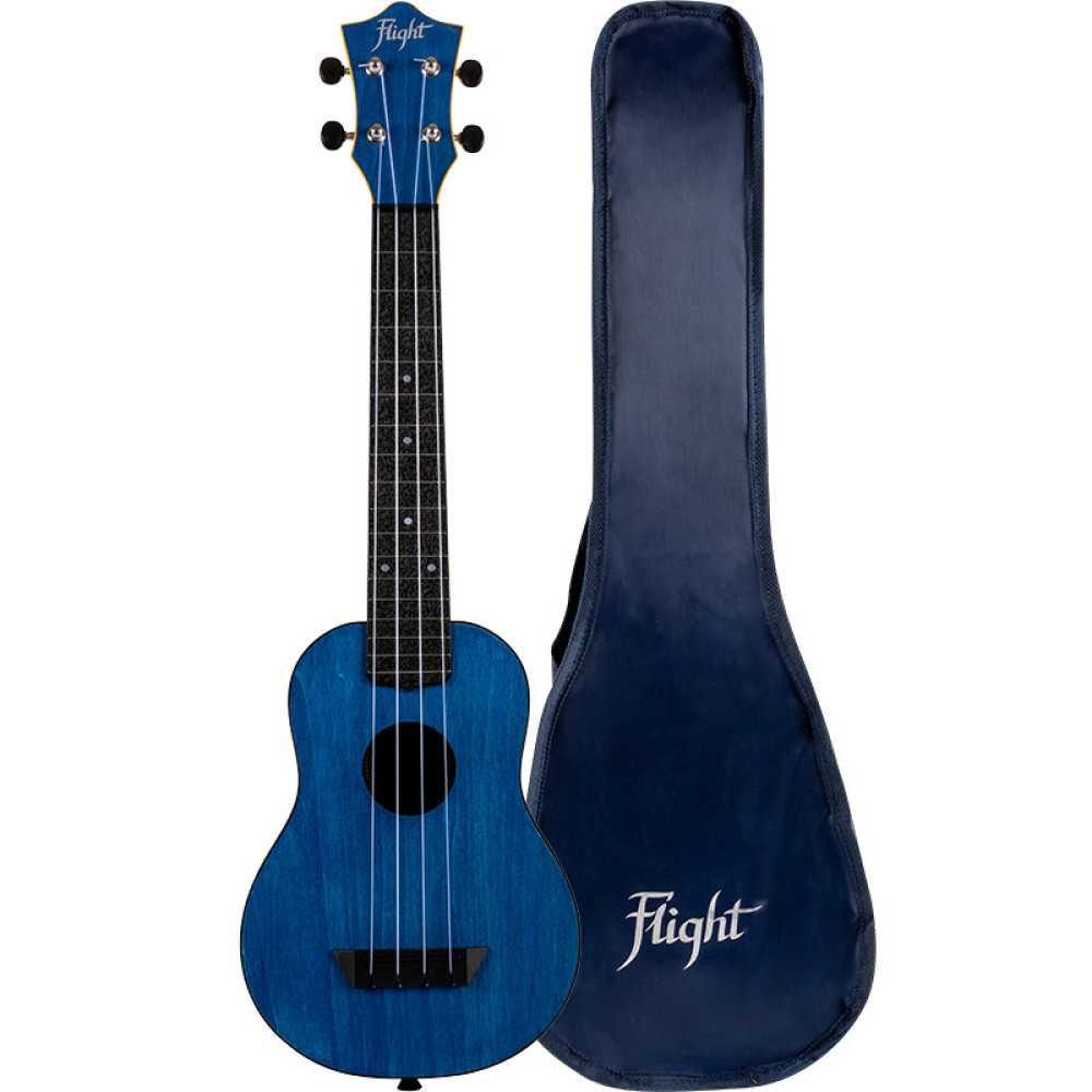 Ukelele Soprano Flight TUSL-35DB Travel Concert Scale Azul Fuerte