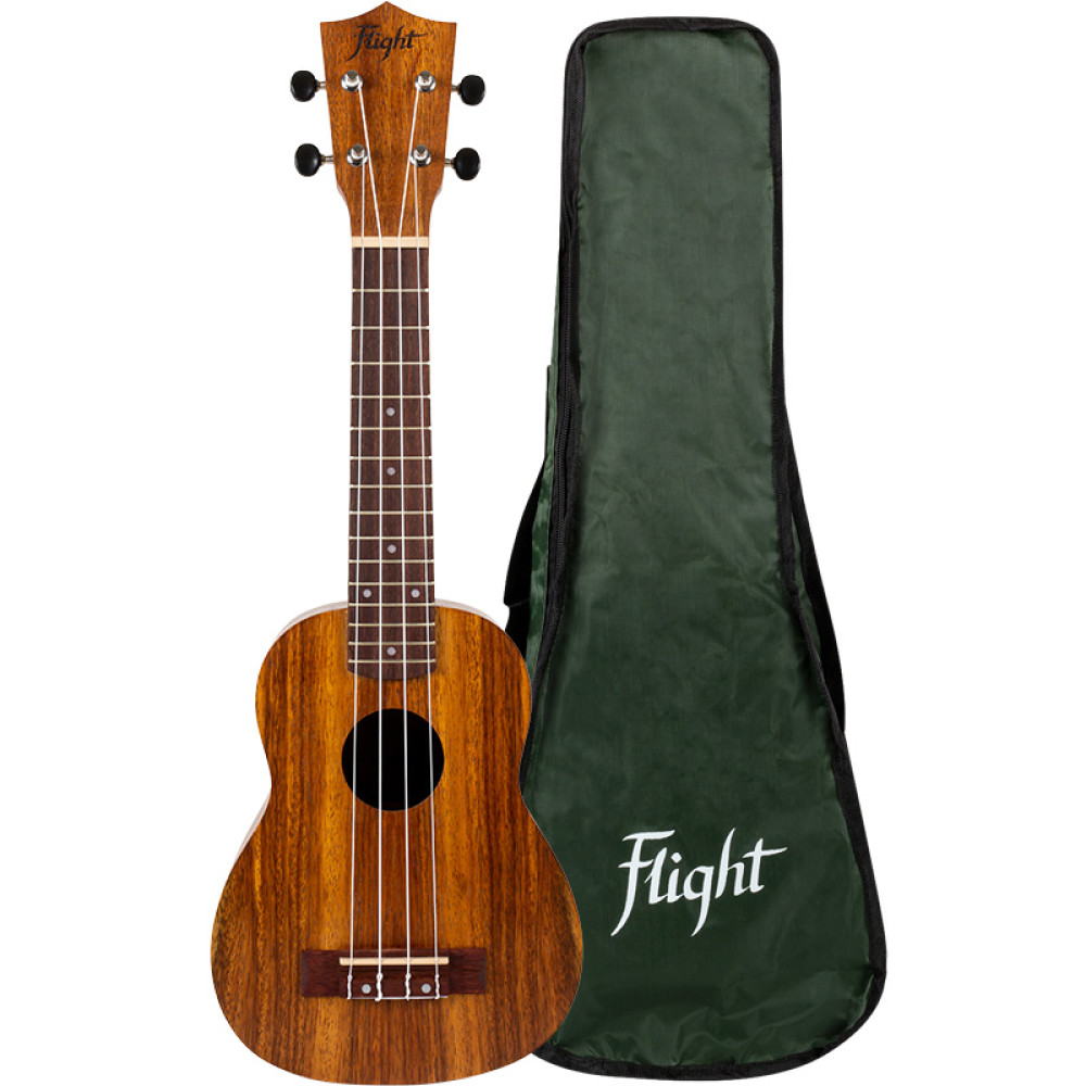 Ukelele Soprano Flight NUS-200 Natural Teca