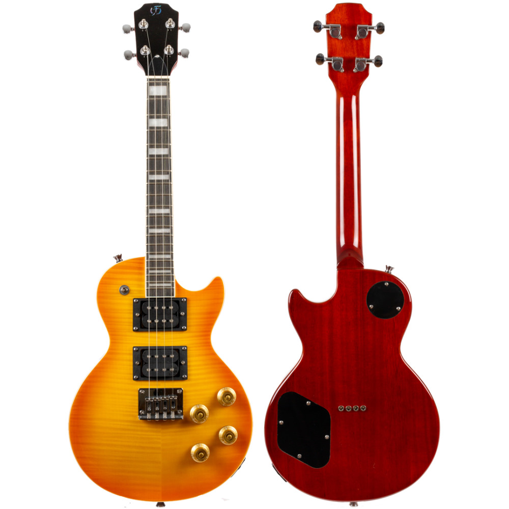 Ukelele Tenor Flight Rock Series Centurion Vintage Burst Electric - Imagen 2