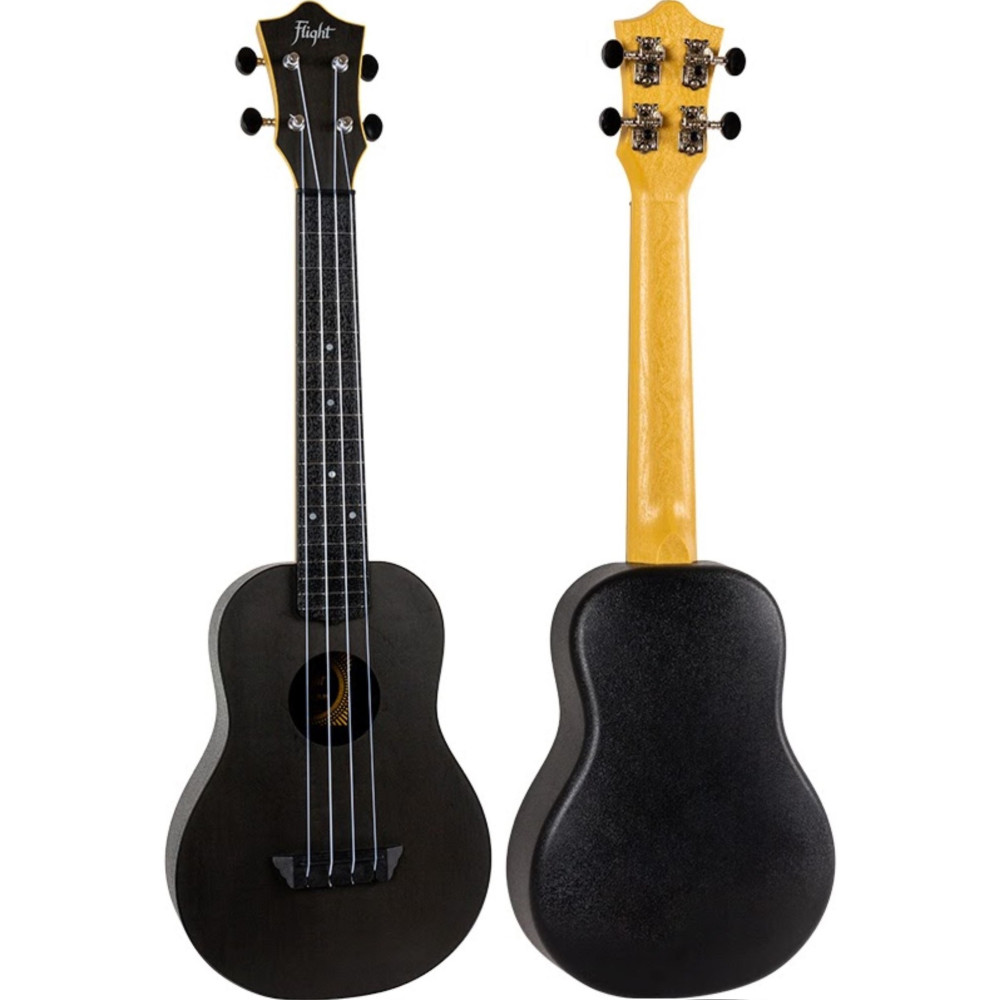 Ukelele Concert Flight TUC-35BK Travel Negro - Imagen 2