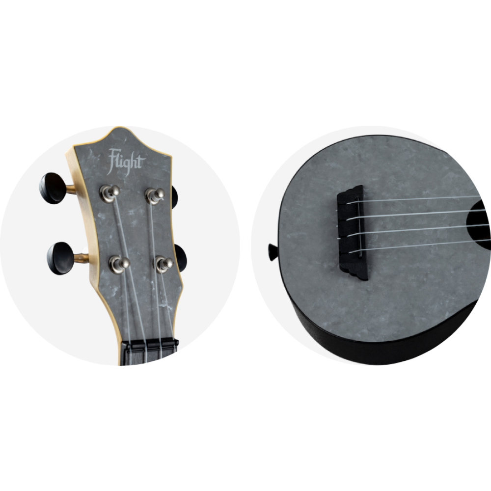 Ukelele Soprano Flight TUS-65 Travel Silver - Imagen 3