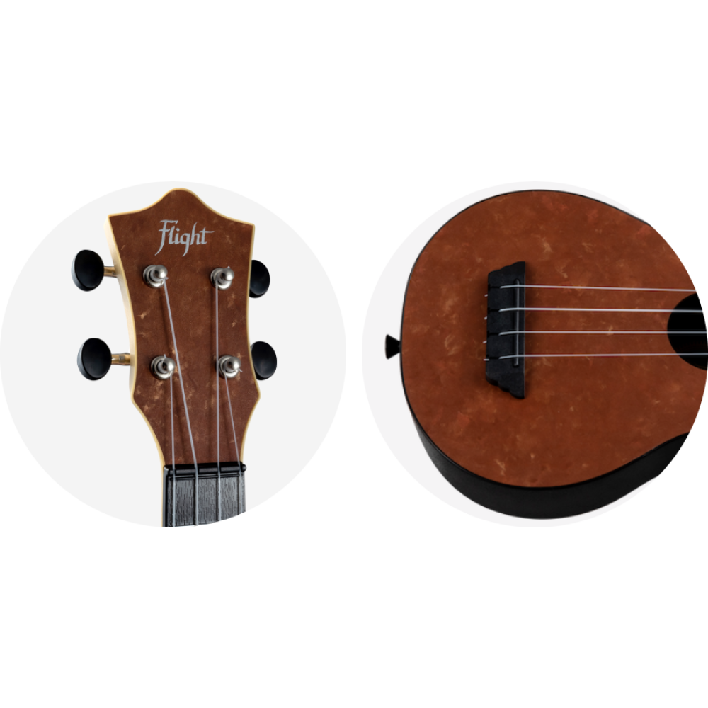 Ukelele Soprano Flight TUS-65 Travel Copper - Imagen 3