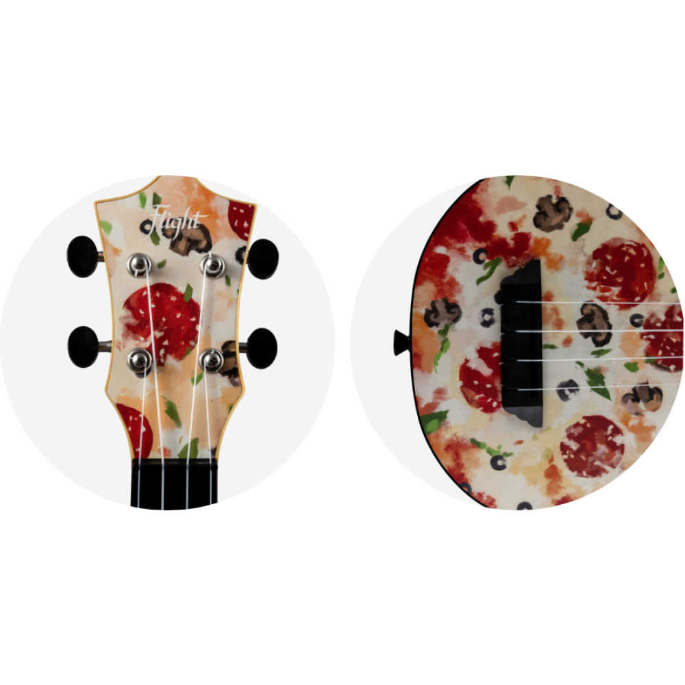 Ukelele Soprano Flight TUS-40 Travel Pizza - Imagen 3