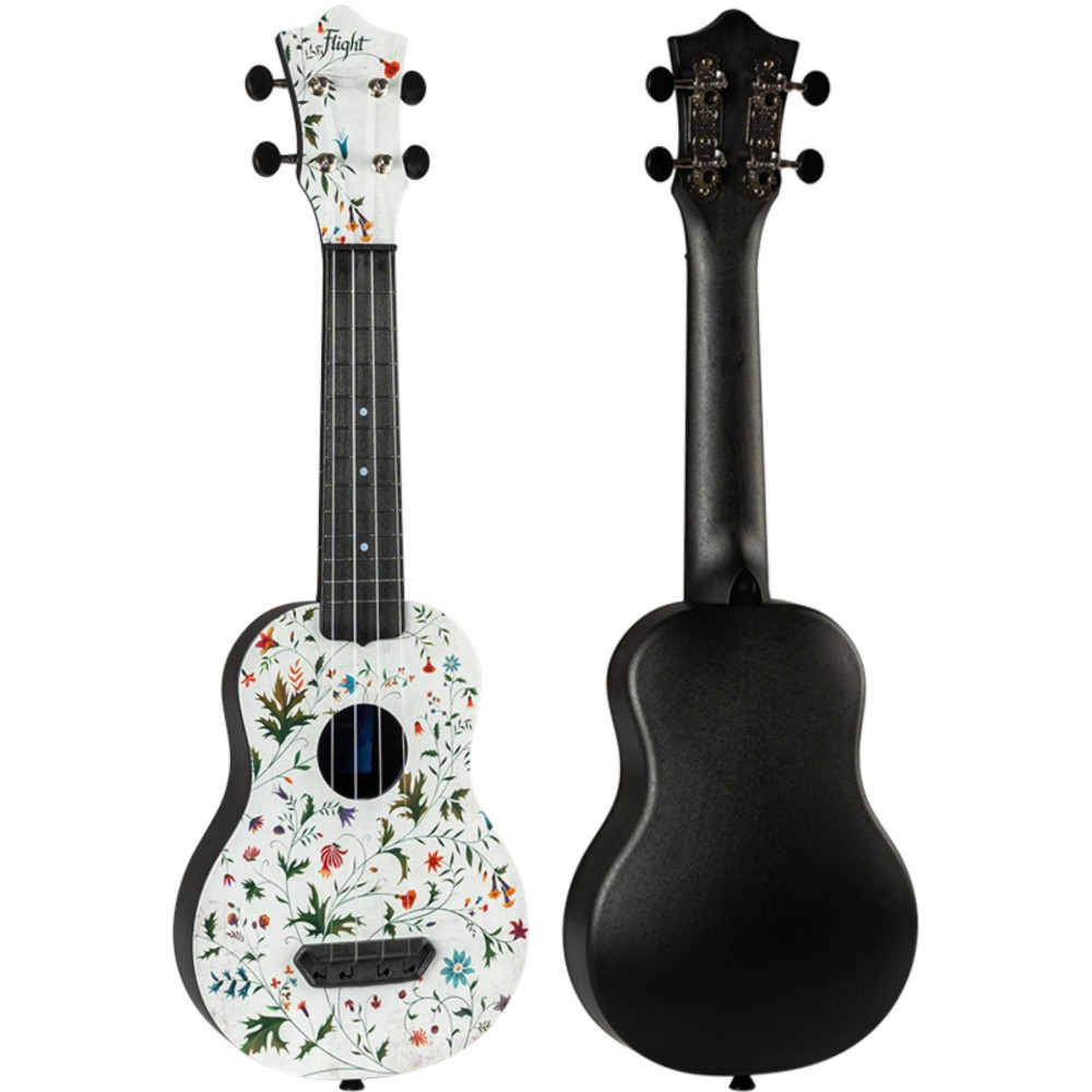 Ukelele Soprano Flight UTS-40 Ultra Travel Series Flower - Imagen 2